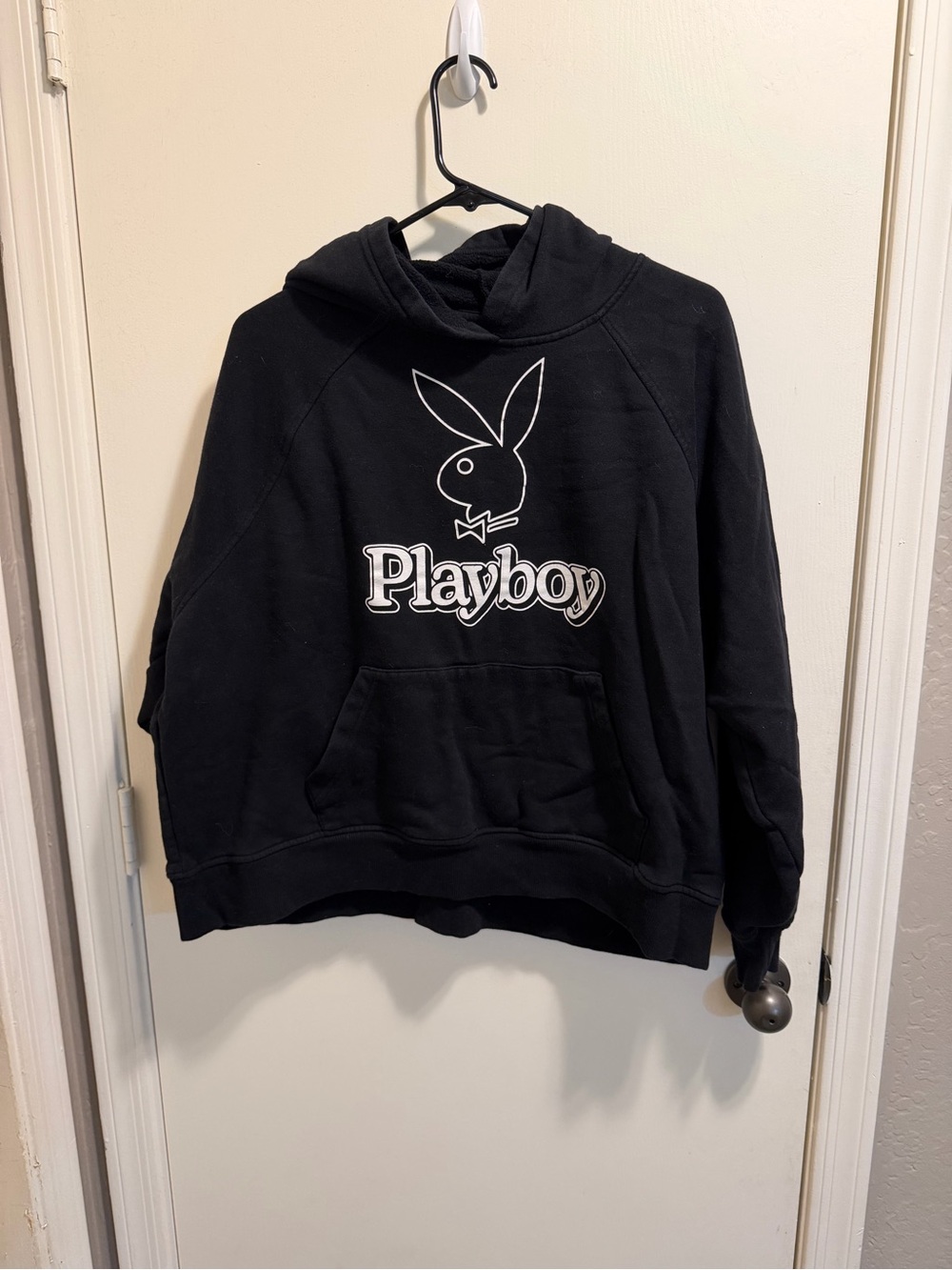 Playboy Black Hoodie with Logo Pacsun